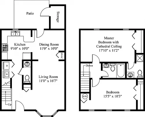 Floor plan 2 BR Mt Vernon