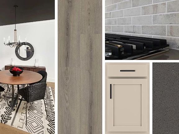 This home features the AW Collection R Foundry with cream cabinetry, vintage-inspired finishes, and