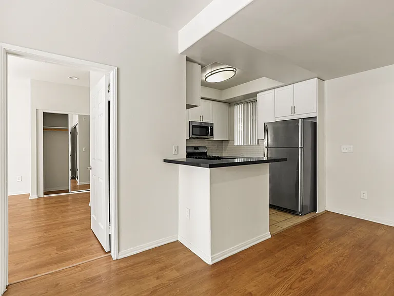 Kitchen and Entrance to a Bedroom