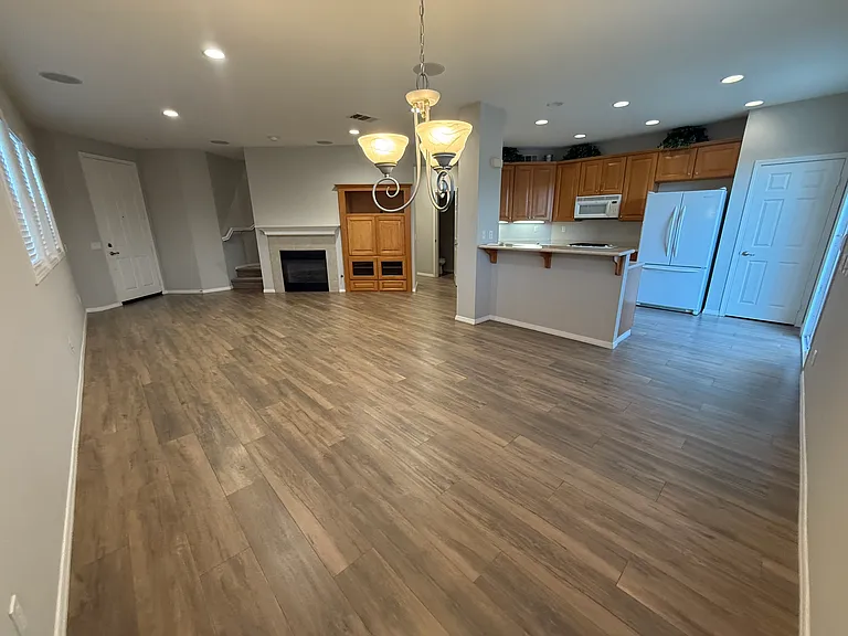 Dining Room, Living Room and Kitchen