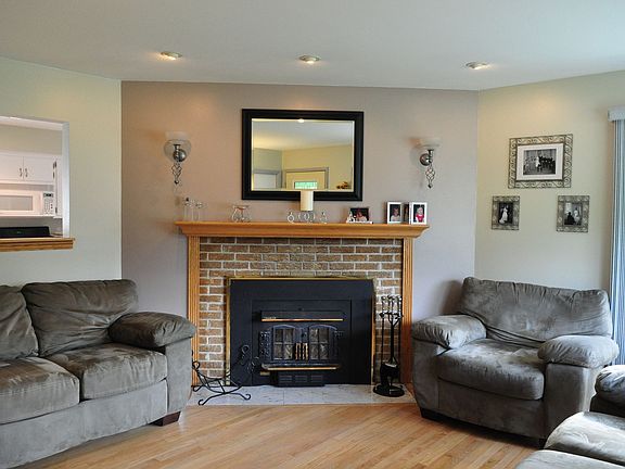 Warm Living Room with Fireplace