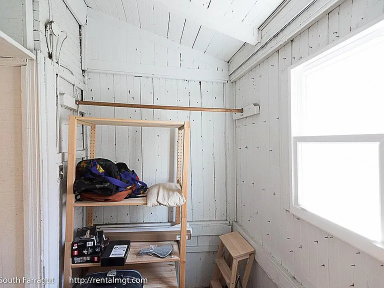 Rear shed closet storage