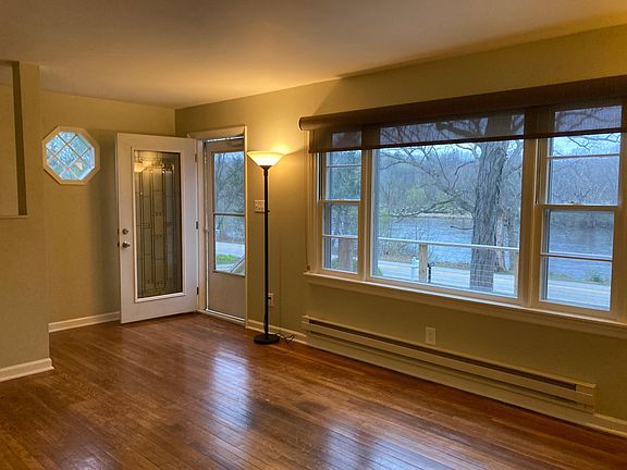 Living room with river view