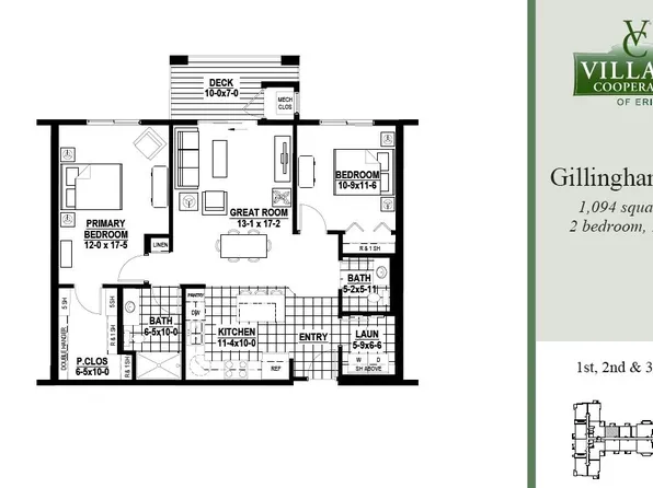 Gillingham-Rev Plan, Village Cooperative of Erie (Active Adults 62+)