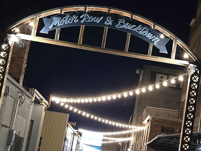 The city of Davenport has installed beautiful lights and signage just steps from your loft door.