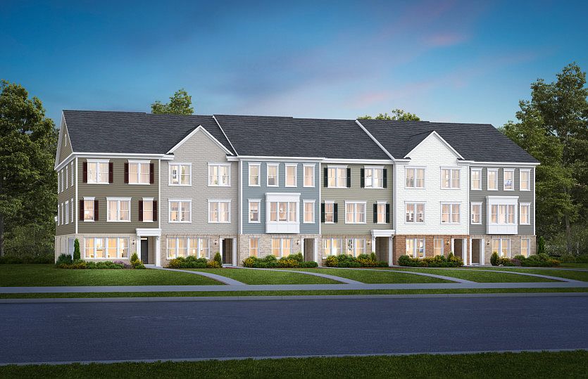 The Plymouth Townhome Located at Potomac Shores Town Center