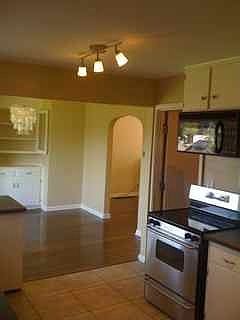 kitchen to dining room view