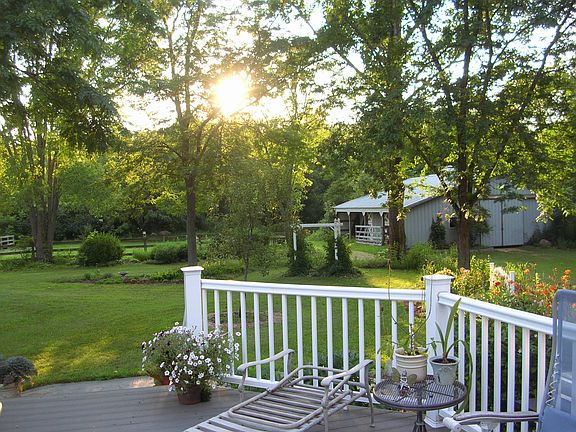 back yard/horse barn