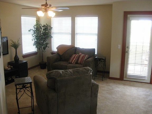 Decorative stained concrete floors on first floor (photo of model)