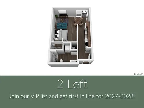 Floor plan Studio C