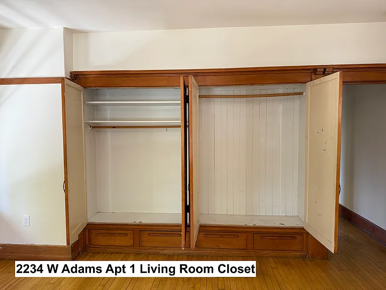 Living Room Built-in closet