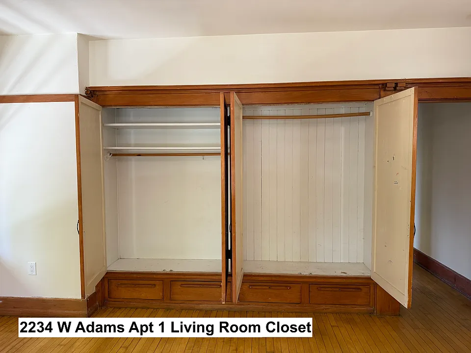 Living Room Built-in closet