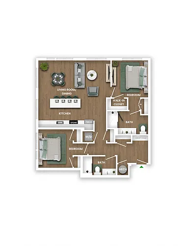Floor plan B13B