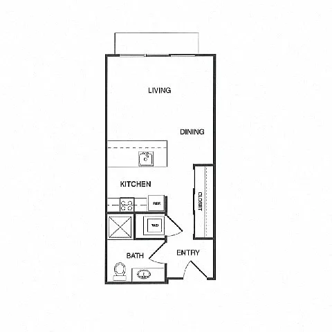 Floor plan Studio B