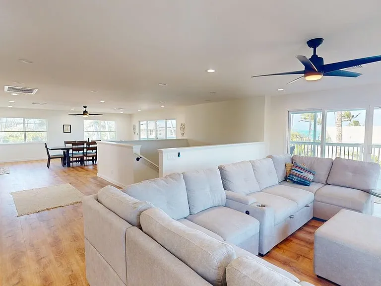 New wrap around family pull out sofa entertainment area