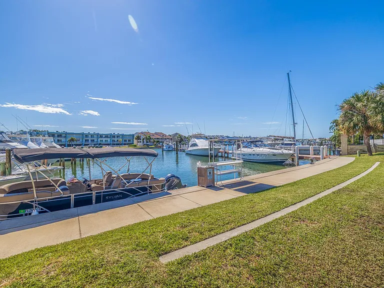 Direct access to marina from rear gate of home.