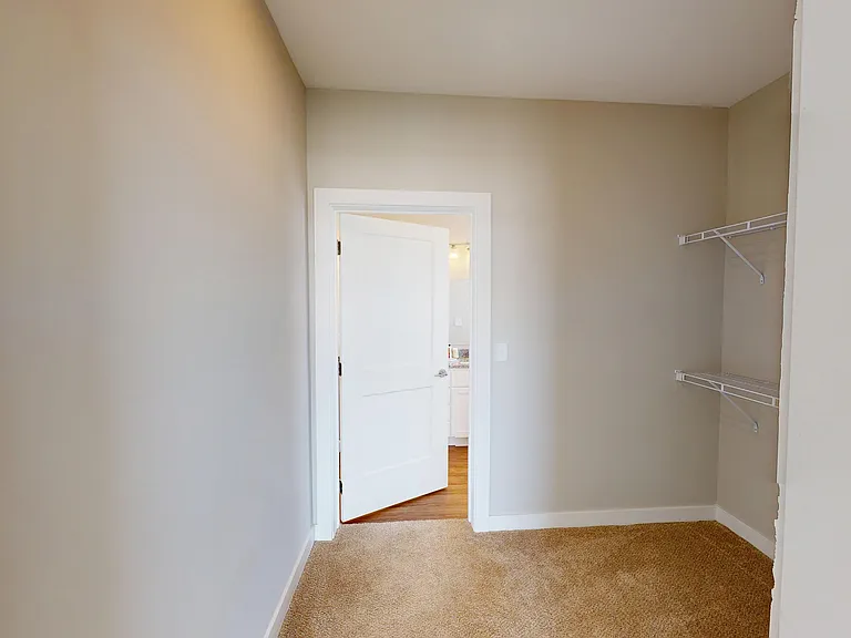 A walk-in closet that connects your bedroom to your bathroom without skipping a beat.