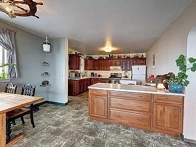 Kitchen and dining room