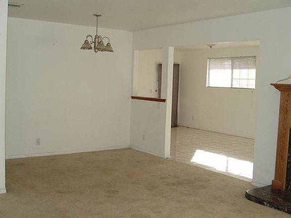 Living room with fireplace