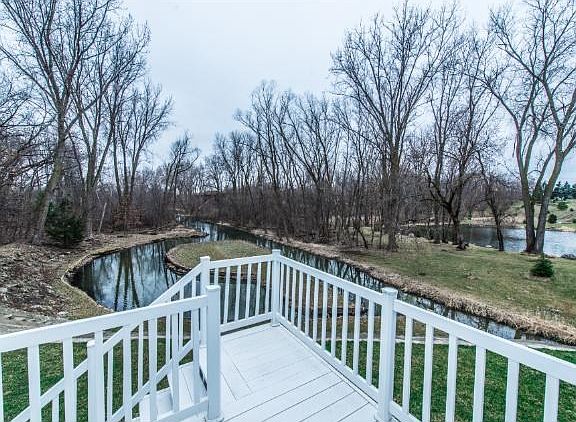 Non-springtime view of the backyard of home.