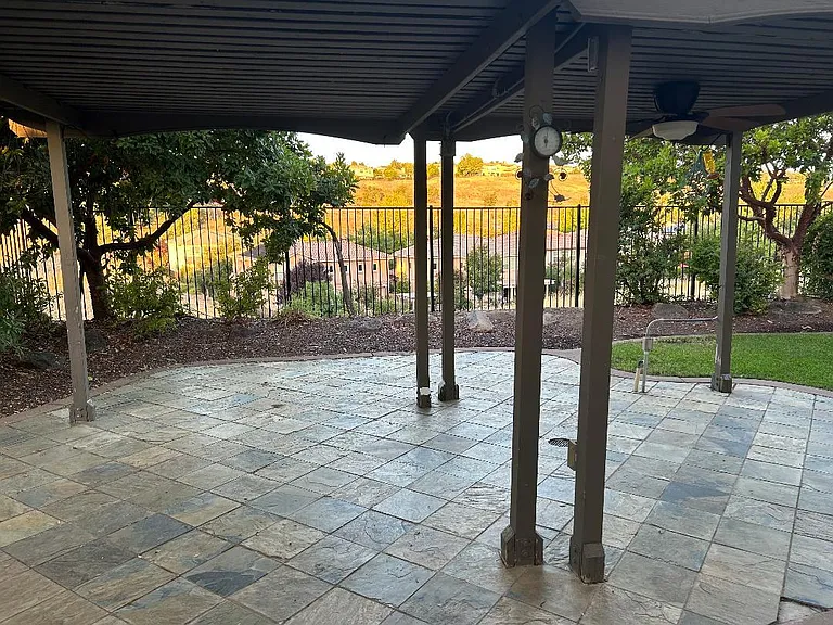 Backyard patio