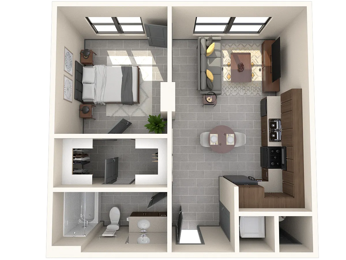 Floor plan One Bedroom