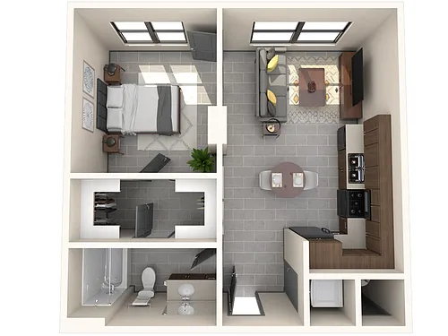 Floor plan One Bedroom