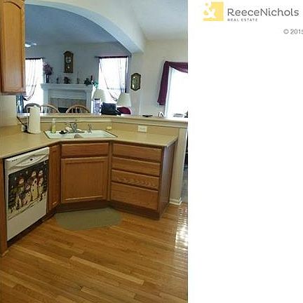 Open kitchen to living room.