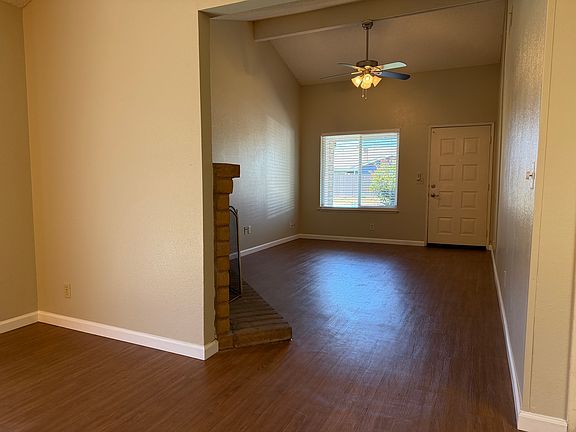 Looking at front door and living room