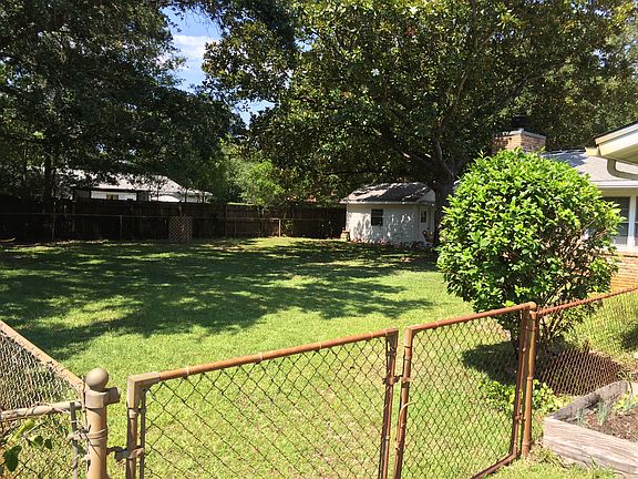 Gate and backyard, left side