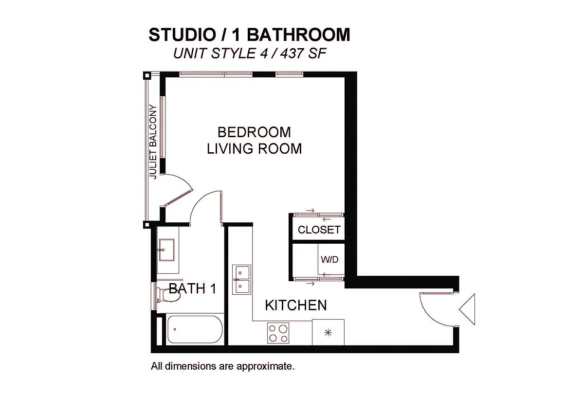 Floor plan Studio 2