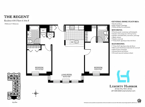 Floor plan 30 REGENT-2 BEDROOM PLAN J
