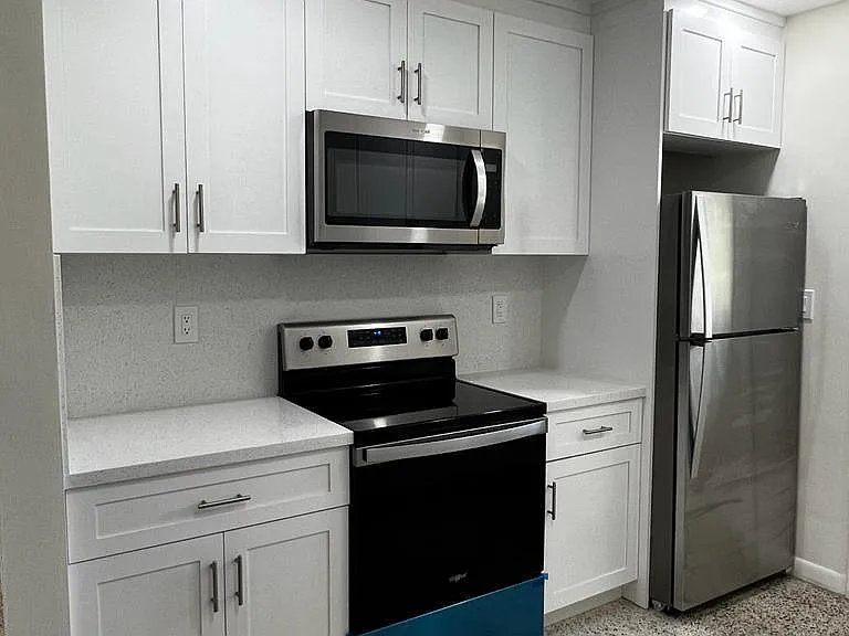 Brand new stove, microwave and refrigerator (have never been used).