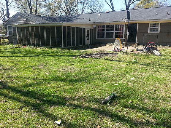 Backyard, screened in porch