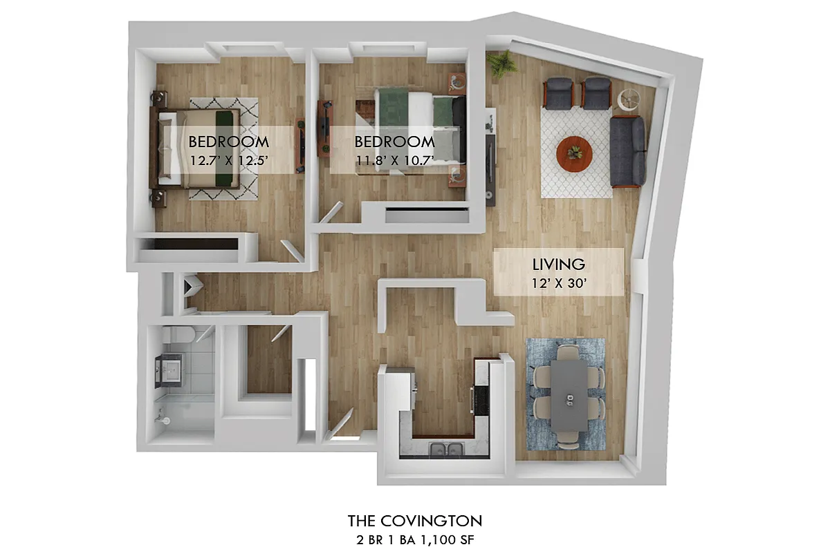 Floor plan Two Bedroom