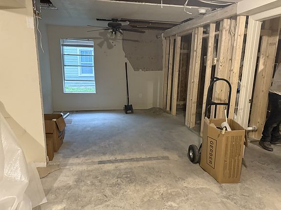 New study area off the smaller living room and one of the new bathrooms