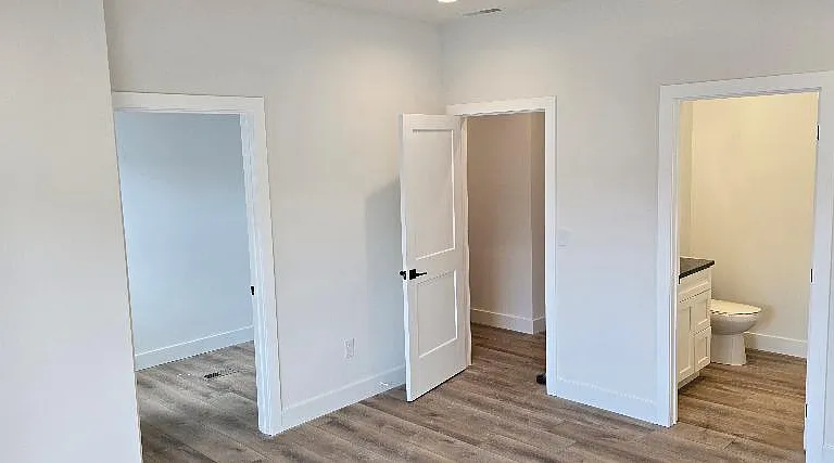 2 Bedroom Unit - Second Bedroom (facing Front) with Closet and Bathroom