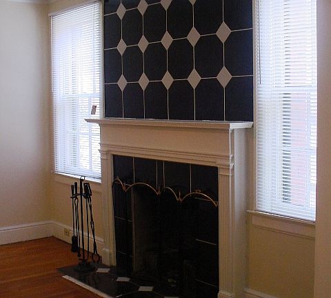 Partial view of the living room.