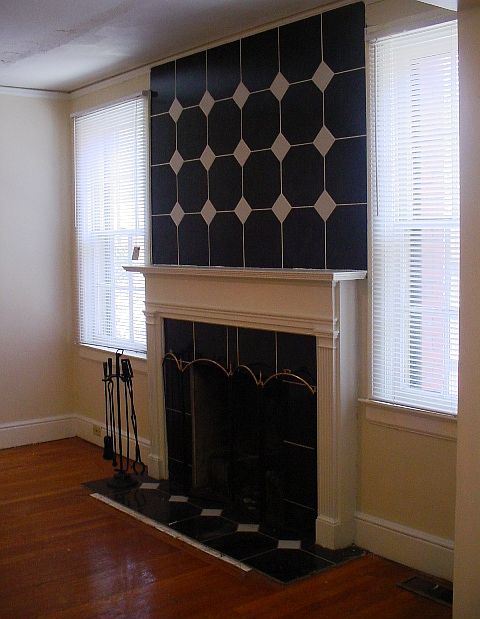 Partial view of the living room.