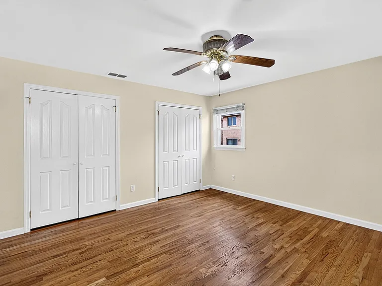 Primary Bedroom with 2 Double Closets
