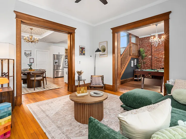Living Room and view to Foyer and Dining Room