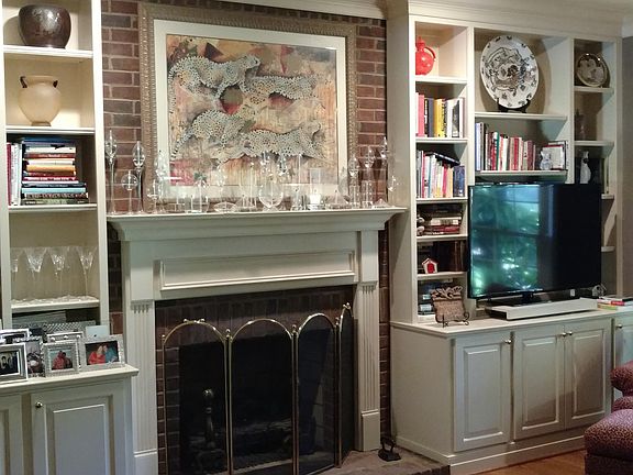 Fireplace and built-ins 