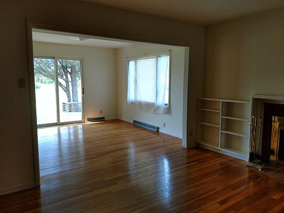 living room and dining area