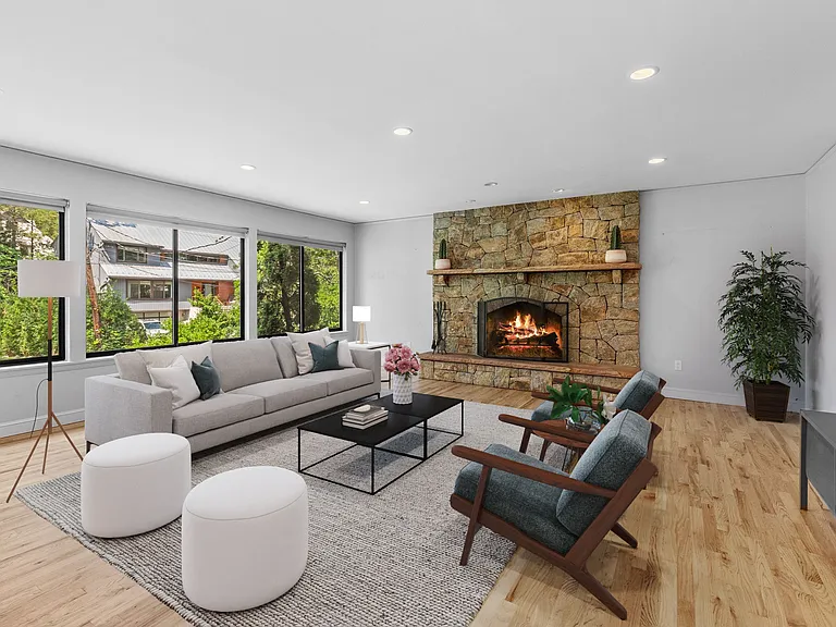 Virtually Staged Family Room