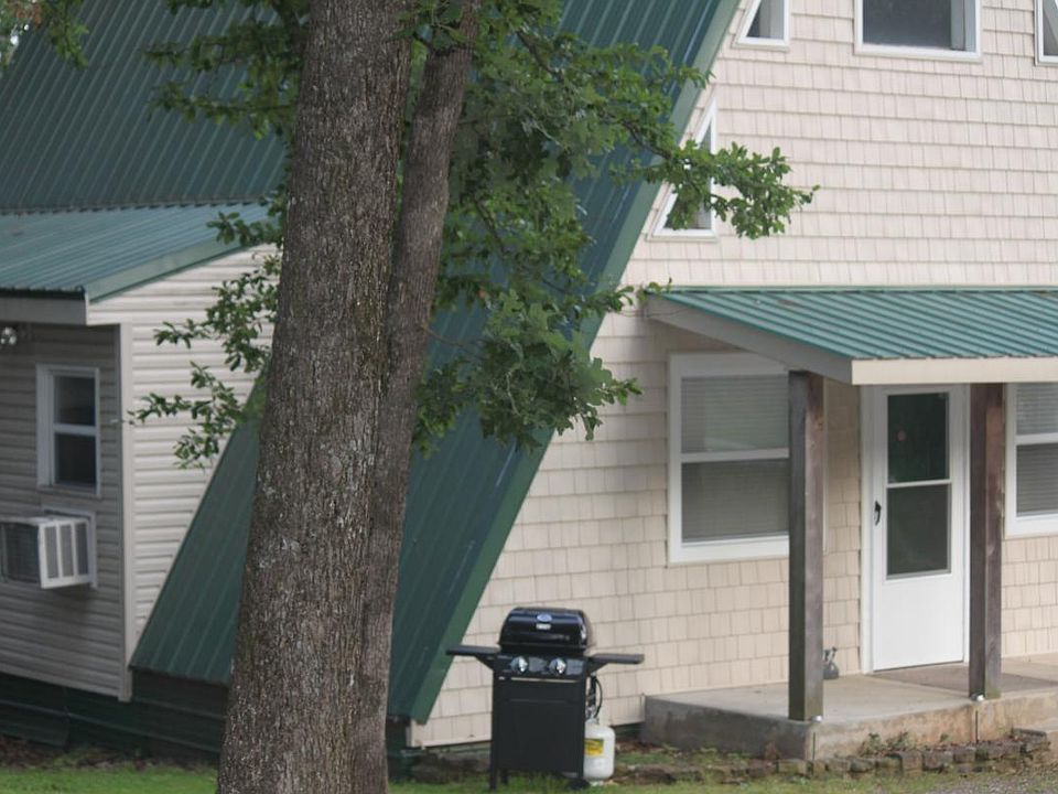 A Frame house with lofted living room