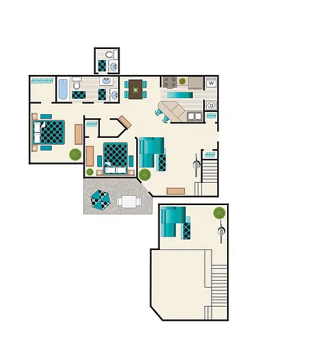 Floor plan 2X1.5 Partial Reno