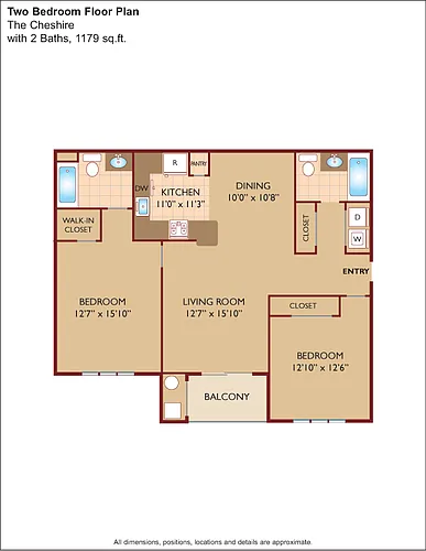 Floor plan $1.87/sq.ft. - The Cheshire