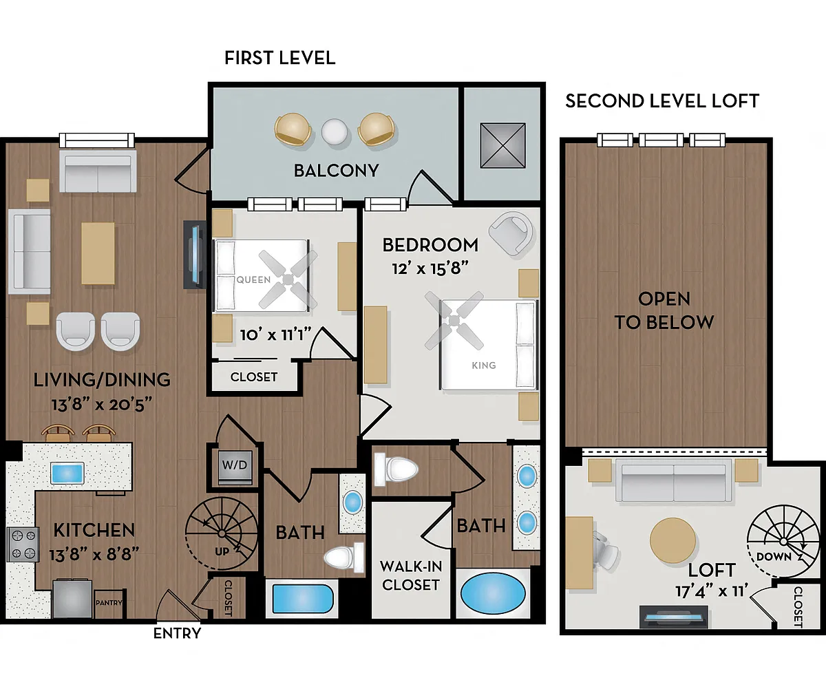 Floor plan Lago Loft