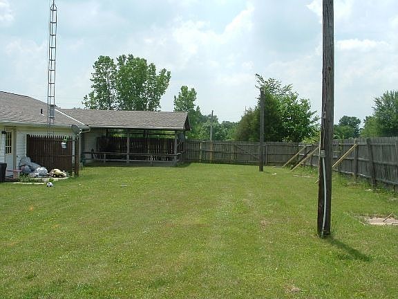Back yard with Rec area