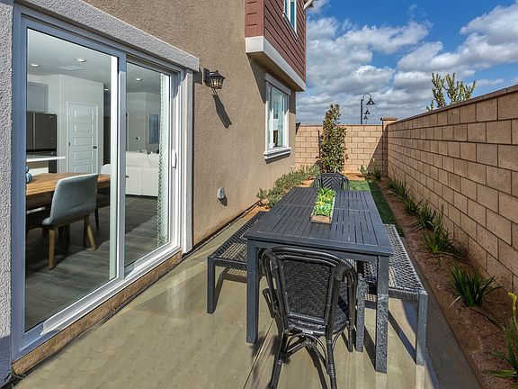 Backyard in the 3017 floorplan at a Meritage Homes community in Temecula, CA.